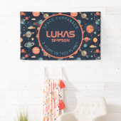  Space party banner - Voeg jouw tekst toe! (Insitu)