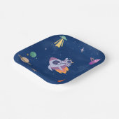 Space Party Collectie! Papieren Bordje (Gebogen)