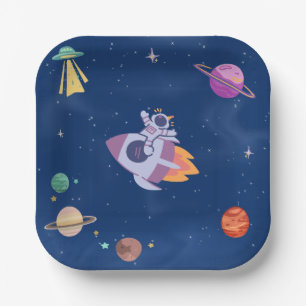 Space Party Collectie! Papieren Bordje