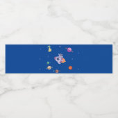 Space Party Collectie! Waterfles Etiket (Enkel label)