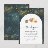 Space Party Dank je kaart (Voorkant / Achterkant)