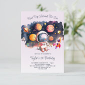 Space Party Eerste reis rond de zon Kaart (Staand voorkant)