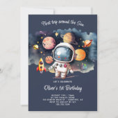 Space Party eerste reis rond de zon Kaart (Voorkant)