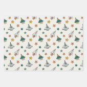 Space Party Kids Wrapping paper (Voorkant 3)