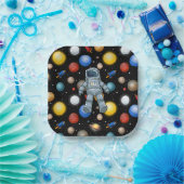 Space Party  Papieren Bordje (Feest)