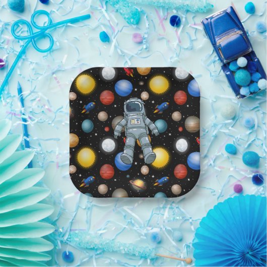 Space Party  Papieren Bordje (Feest)