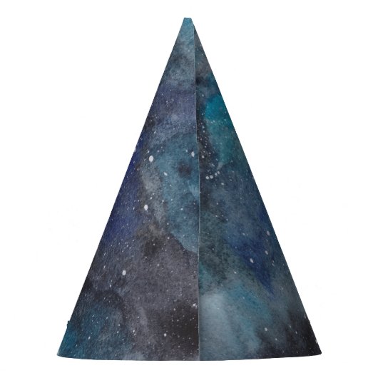 Space Party Pet Aangepaste naam Galaxy Stars Feesthoedjes (Achterkant)