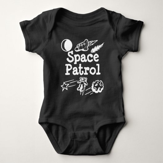 Space Patrol Baby Romper (Voorkant)