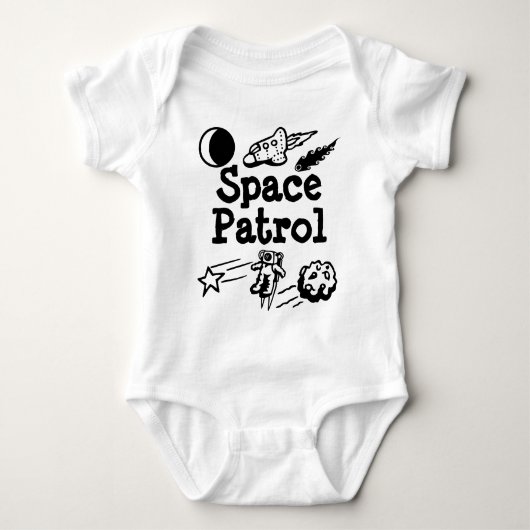 Space Patrol Baby Romper (Voorkant)
