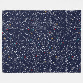 Space Pattern Fleece Blanket (Voorkant (Horizontaal))