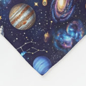 Space Pattern  Fleece Deken (Hoek)