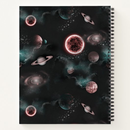 Space Pattern  Notitieboek (Achterkant)