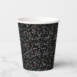 Space Pattern Papieren Bekers