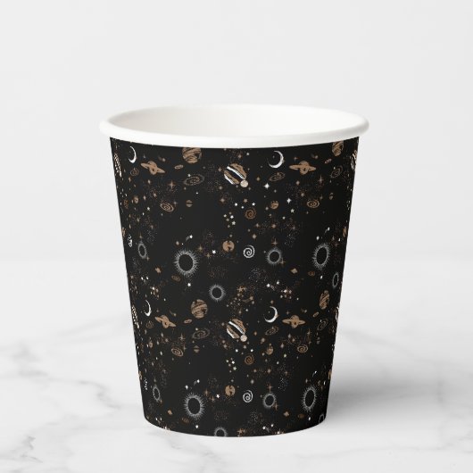 Space Pattern  Papieren Bekers (Voorkant)
