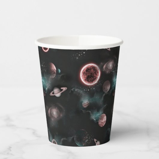 Space Pattern Papieren Bekers (Links)