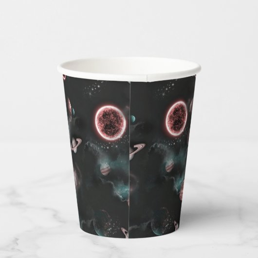 Space Pattern Papieren Bekers (Rechts)