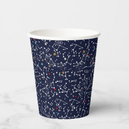 Space Pattern Papieren Bekers