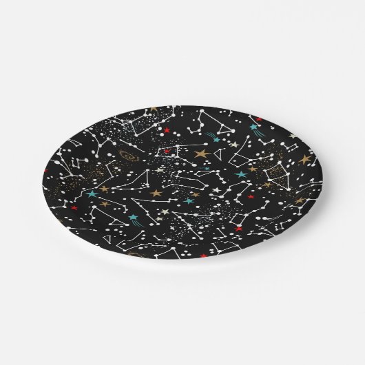 Space Pattern  Papieren Bordje (Gekanteld)