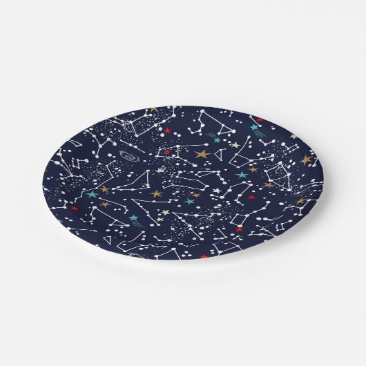 Space Pattern  Papieren Bordje (Gekanteld)