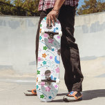 Space Persoonlijk Skateboard<br><div class="desc">A terrific gift for fans of space exploration and galaxy,  this Space Doodle pattern design Skateboard presents a delightful Space experience.</div>