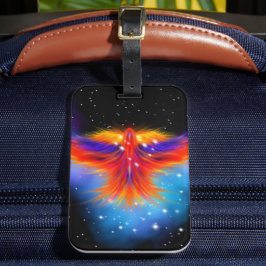 Space Phoenix Nebula Bagagelabel