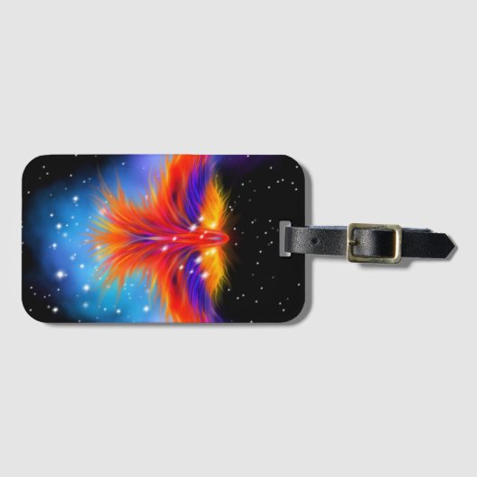 Space Phoenix Nebula Bagagelabel (Voorkant (horizontaal))