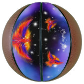 Space Phoenix Nebula Basketbal (Verticaal)