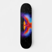 Space Phoenix Nebula Black Starlight Sky Persoonlijk Skateboard (Voorkant)