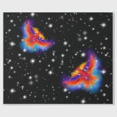 Space Phoenix Nebula Cadeaupapier (Vlak)