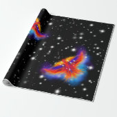 Space Phoenix Nebula Cadeaupapier (Uitgerold)