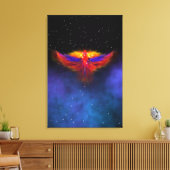 Space Phoenix Nebula Canvas Afdruk (Insitu (Woonkamer))