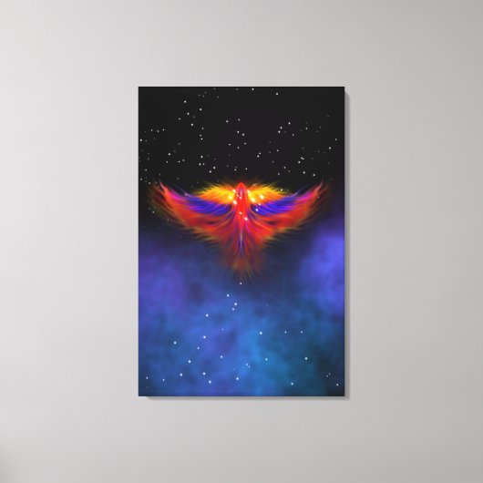 Space Phoenix Nebula Canvas Afdruk (Voorkant)