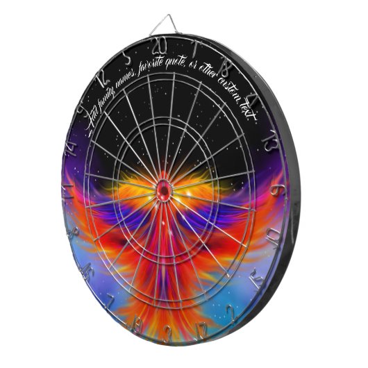Space Phoenix Nebula Dartbord (Voorkant Rechts)