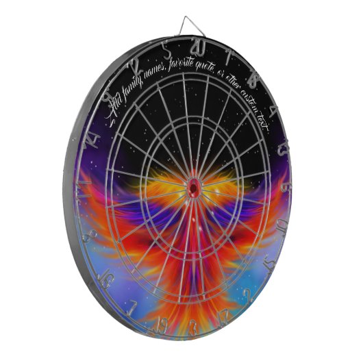 Space Phoenix Nebula Dartbord (Voorkant Links)