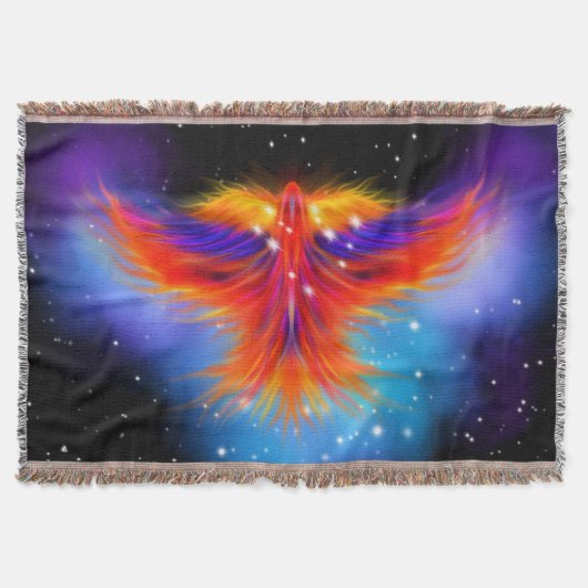 Space Phoenix Nebula Deken (Voorkant)