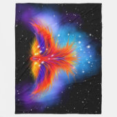 Space Phoenix Nebula Fleece Deken (Voorkant)