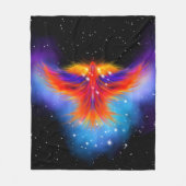 Space Phoenix Nebula Fleece Deken (Voorkant)