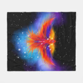 Space Phoenix Nebula Fleece Deken (Voorkant (Horizontaal))