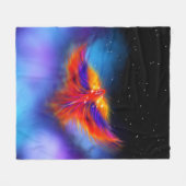 Space Phoenix Nebula Fleece Deken (Voorkant (Horizontaal))