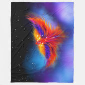 Space Phoenix Nebula Fleece Deken (Voorkant)