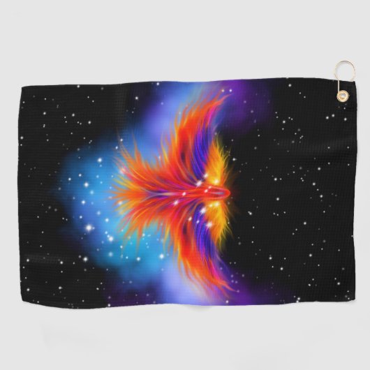 Space Phoenix Nebula Golfhanddoek (Horizontaal)