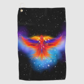 Space Phoenix Nebula Golfhanddoek (Voorkant)