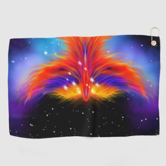 Space Phoenix Nebula Golfhanddoek (Horizontaal)