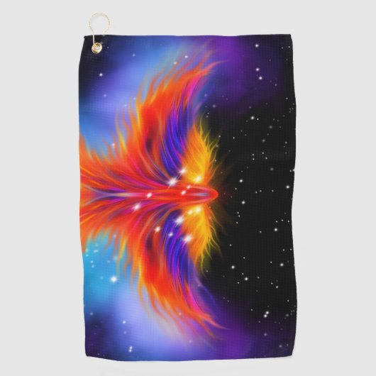 Space Phoenix Nebula Golfhanddoek (Voorkant)