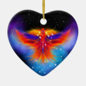 Space Phoenix Nebula Keramisch Ornament (Voorkant)
