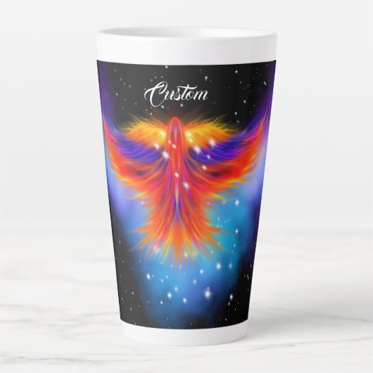 Space Phoenix Nebula Latte Mok (Voorkant)