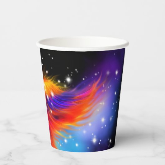Space Phoenix Nebula Papieren Bekers (Achterkant)
