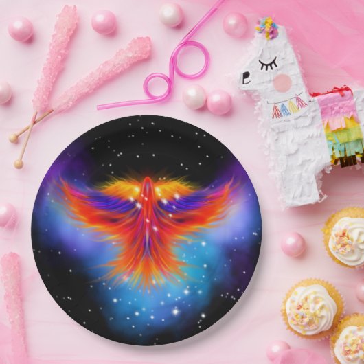 Space Phoenix Nebula Papieren Bordje (Feest)