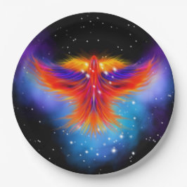 Space Phoenix Nebula Papieren Bordje