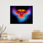 Space Phoenix Nebula Poster (Keuken)